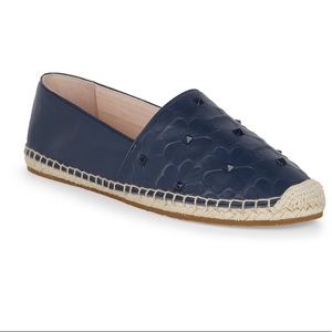 Kate Spade Leather Embossed Espadrilles
